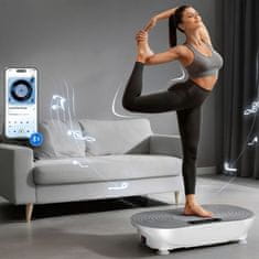 Merach VibPlate vibracijska plošča za vadbo, bela