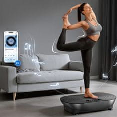 Merach VibPlate vibracijska plošča za vadbo, črna