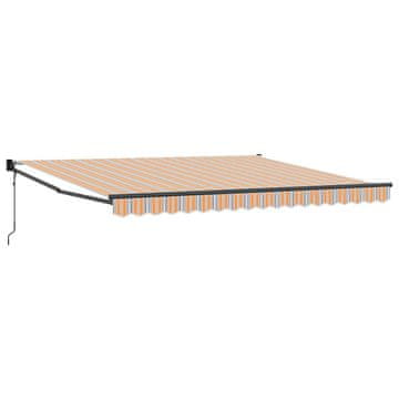 Vidaxl Retraktilna tenda večbarvno 400 × 300 cm Poliester in aluminij