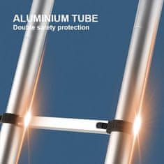 Smania LadMax aluminijasta teleskopska zložljiva lestev (220-440 cm)