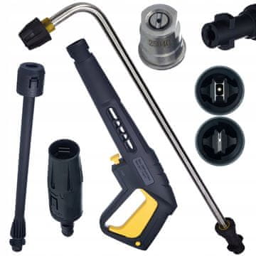 Rosfix Set Brizgalna Pištola z Lanco Vario in Kotno Lanco – Nadomestni Del za Kärcher K2–K7 | 160 bar, 80 cm, Bajonet, Klik na Povezavo