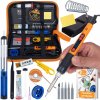 Spajkalnik Set 80w LCD – Spajkalnik s Fluksom, 6 Konicami, Odstranjevalcem Konic, Pinceto | 180–500 °C