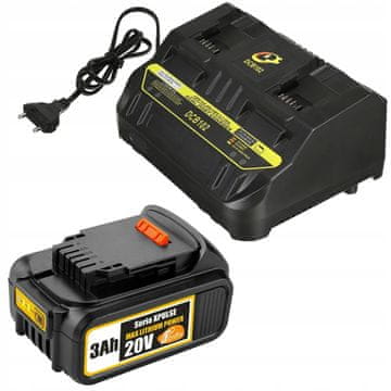 Rosfix Set Filler For DeWalt XR – 20v 3.0Ah, Dvojna Polnilna Enota DCB102 | Nadomestni Del za Električna Orodja