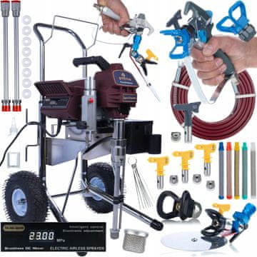 Zenthril Zenthril Apex B StandPro Enota za Barvanje – Brezzračno Popravilo Brizgalk | 2500 w, 20 MPa, 3,2 l/Min, LCD, 100 m CEV