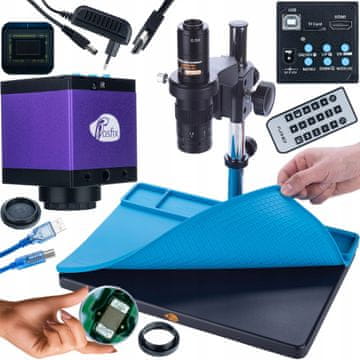 Rosfix Komplet Earth Pro Mikroskop MCEP-0.5X v Kameri Tucana Pro KMTP-HDMI-USBI – 7–45X, HDMI/USB, Podloga 380X260 mm