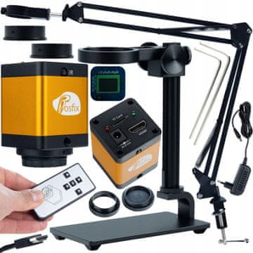 Rosfix Set Nosilec za Digitalni Mikroskop ODM-180X 50 mm + Aluminijasta Platforma 35 mm + PEGASUS Pro 12MP HDMI Kamera | za Mikroskopsko Opazovanje
