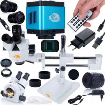 Rosfix Jupiter Pro MSJP-T-SDMS1 Mikroskop – Trinokularni Glava, Zoom 7X-45X | 8,29MP Kamera, HDMI, USB-C