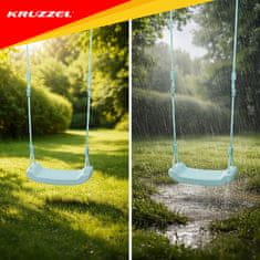 Kruzzel Modra otroška gugalnica KRUZZEL, vremensko odporna, enostavna montaža