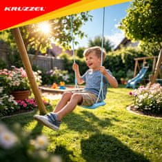 Kruzzel Modra otroška gugalnica KRUZZEL, vremensko odporna, enostavna montaža