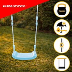 Kruzzel Modra otroška gugalnica KRUZZEL, vremensko odporna, enostavna montaža
