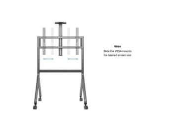Multibrackets Collaboration Floorstand 55–86 – profesionalno mobilno stojalo/voziček za velike zaslone in interaktivne table