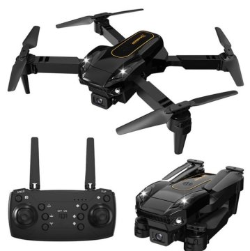 Lean-toys Aku. LED zložljiv dron s HD kamero 2,4 GHz SY16 FLOW HOVER