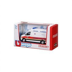 BBurago - EMERGENCY, Reševalno vozilo - Mercedes-Benz Sprinter, Pariz, 1:50
