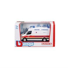 BBurago - EMERGENCY, Reševalno vozilo - Mercedes-Benz Sprinter, Pariz, 1:50