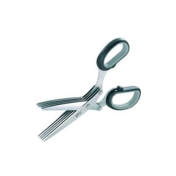 Gefu Sekljalniki zelišč srebrna Cutare Czarne Nożyczki Kuchenne DO Ziół ZE Stali Nierdzewnej