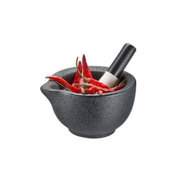 Gefu Grino M porcelanasta kuhinjska možna za začimbe in zelišča s pestilom