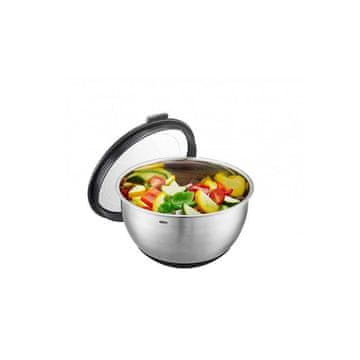 Gefu muovo 2,5 L kuhinjska posoda s pokrovom iz nerjavečega jekla