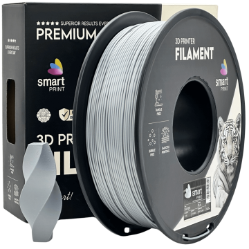 Smart Print PLA Srebrna Filament 1.75 mm - Smart Print Biološko Razgradljiv PLA (1kg Kolut)