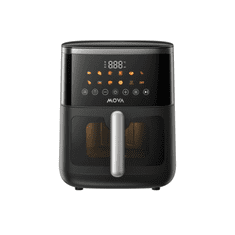 FD10 Pro Max pametni cvrtnik na vroč zrak, Wi-Fi, črn