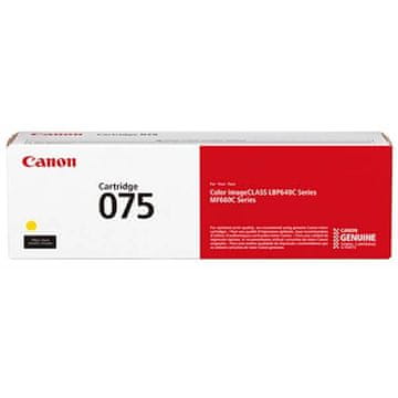 Canon CRG-075Y toner, za LBP64x in MF66x, 1.300 strani, rumen (6362C002AA)