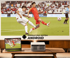 Byintek Love U14 Pro prenosni LED projektor, Android, WIFI, 4K UHD + daljinec