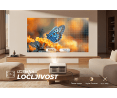 Byintek Love U14 Pro prenosni LED projektor, Android, WIFI, 4K UHD + daljinec