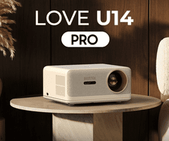 Byintek Love U14 Pro prenosni LED projektor, Android, WIFI, 4K UHD + daljinec