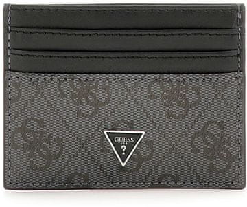 Guess Moški usnjen etui za osebno izkaznico SMVELELEA25-BLA