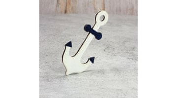 Rayher.	 Leseni okras Sidro belo-modro, 15x8.5cm