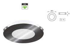 Ideus LED vgradna 1,9W svetilka 4100k 155lm IP44 CEL črna