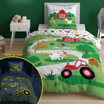 DETEXPOL Vključeno platno Kmetija na hribu Bombaž, 140/200, 70/80 cm