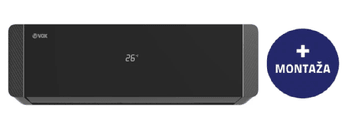 VOX electronics IDP12-VCWHB stenska klimatska naprava, z montažo