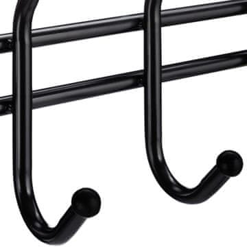 Northix Stojalo za oblačila s 3 policami in 5 dvojnimi kavlji