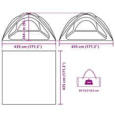 Vidaxl Šotor za zabavo siva vodoodporen