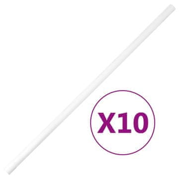 Vidaxl Kabelska cev s sponkami Ø25 mm 10 m PVC