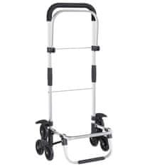 Vidaxl Nakupovalni voziček Modra 47 x 39 x 100,5 cm Oxford tkanina