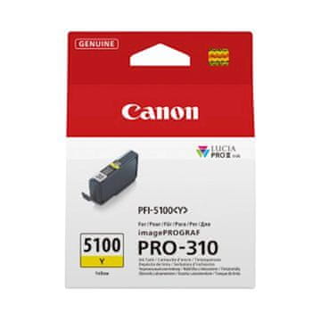 Canon PFI-5100 črnilo za tiskalnik Pro310, rumena (6955C001AA)
