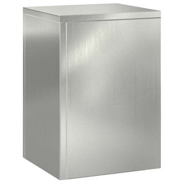 Vidaxl Stojalo za rastline 3 kos Srebrna 24 x 24 x 75 cm