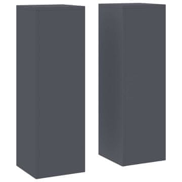 Vidaxl Stojalo za rastline 2 kos Antracit 24 x 24 x 75 cm