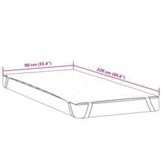 Vidaxl vidaXL Zaščita za vzmetnico, bela, 90x220 cm, vodoodporna