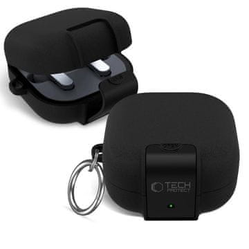 Tech-protect Slim Hook etui za Samsung Galaxy Buds 4 / 4 Pro, črn
