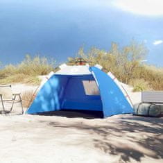 Vidaxl vidaXL Šotor za na plažo za 2 osebi, moder, vodoodporen