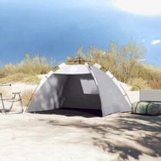 Vidaxl vidaXL Šotor za na plažo za 2 osebi, siv, vodoodporen