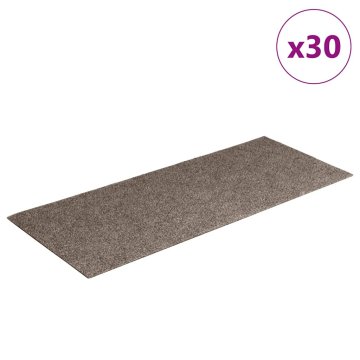 Vidaxl Preproge za stopnice samolepilne 30 kosov 60 x 25 cm bež pravokotne