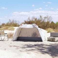 Vidaxl vidaXL Šotor za na plažo za 2 osebi, siv, vodoodporen