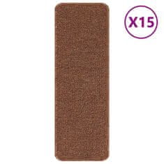 Vidaxl Podloge proti zdrsu za stopnice 15 szt. Rumena 60 x 25 cm PP