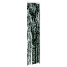Vidaxl Zavesa proti mrčesu zelena in bela 56x200 cm šenilja