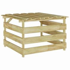 Vidaxl Garaža za kosilnico Rjava 84 x 80 x 56 cm Impregniran bor