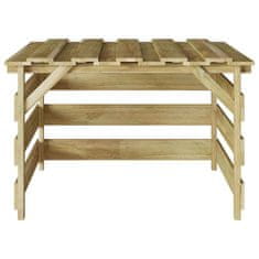 Vidaxl Garaža za kosilnico Rjava 84 x 80 x 56 cm Impregniran bor