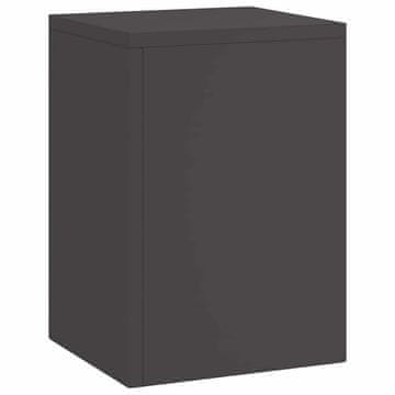 Vidaxl Stojalo za rastline 3 kos Črna 24 x 24 x 75 cm Mlinjeni jeklo